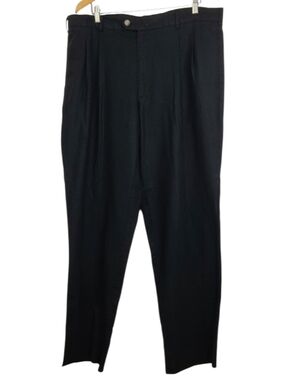 Pierre Cardin Vintage Linen Blend Pants Men’s 40 Flat Front Lightweight Classic
